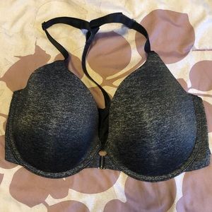 Front close racer back bra